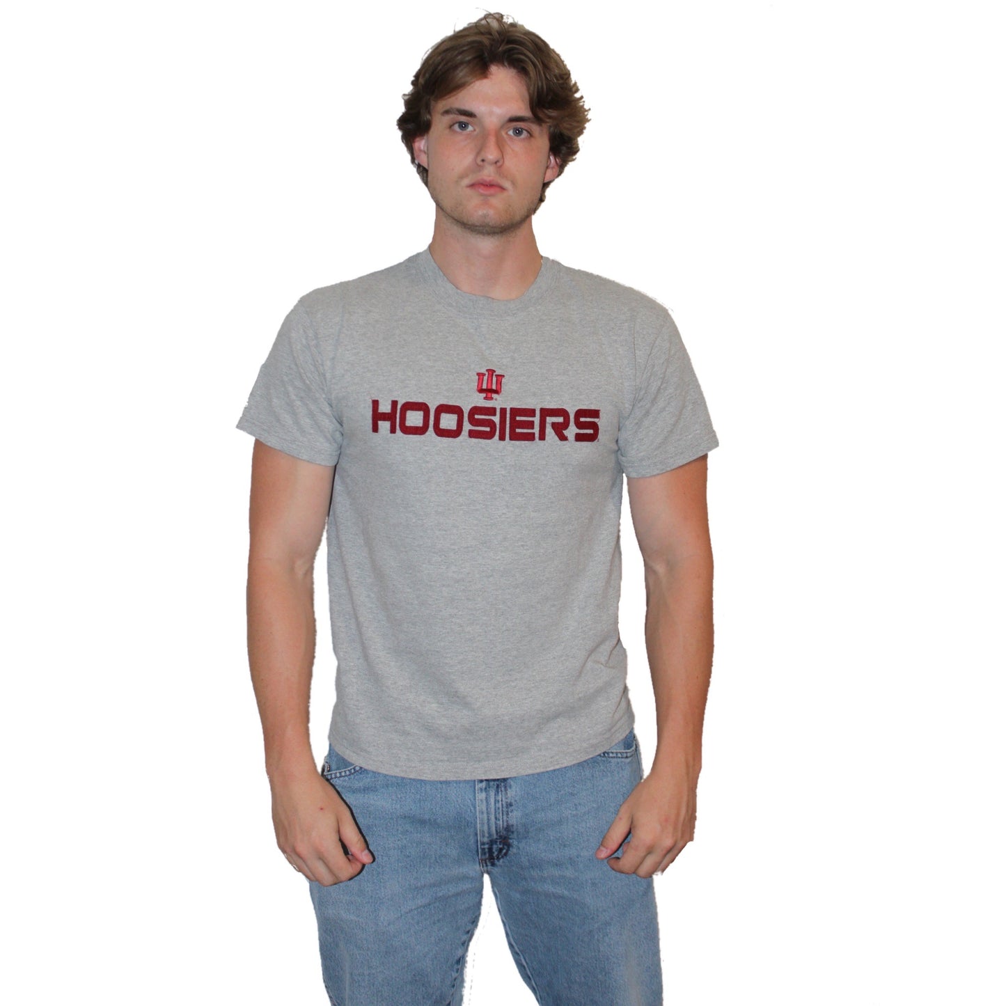 IU Gray Delta Tee