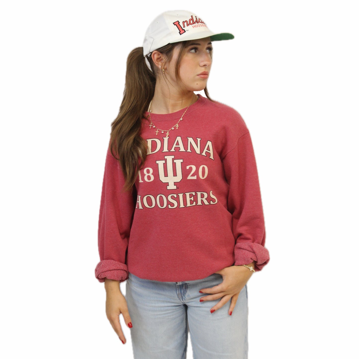 Indiana 00s Heather Crewneck