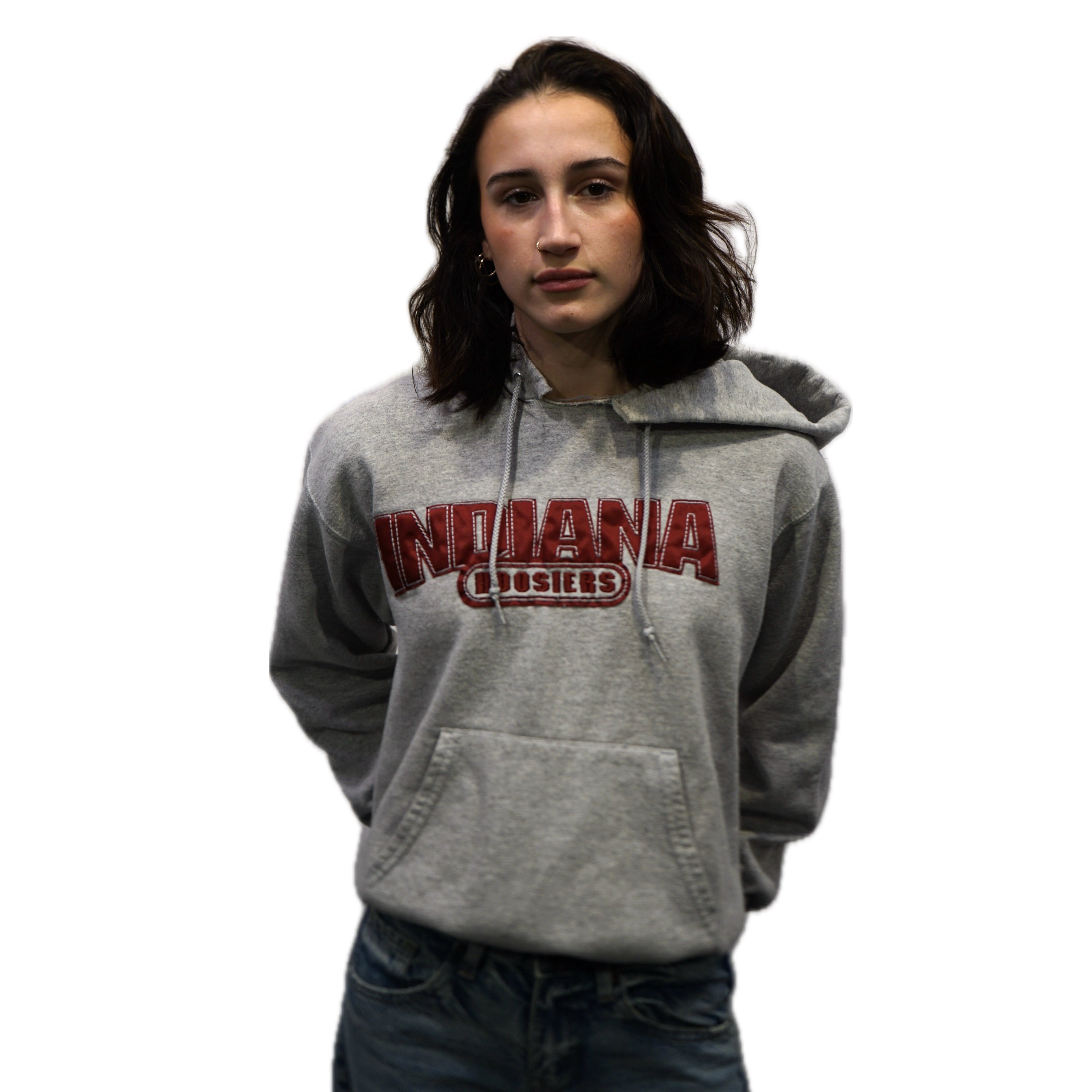 Indiana Hoosiers Vintage Gray Hoodie