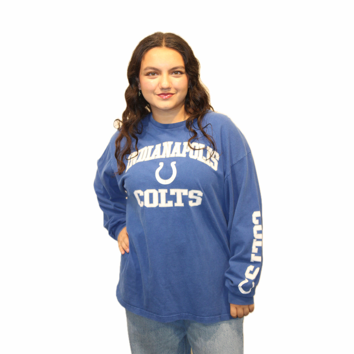 Colts Blue LS Tee