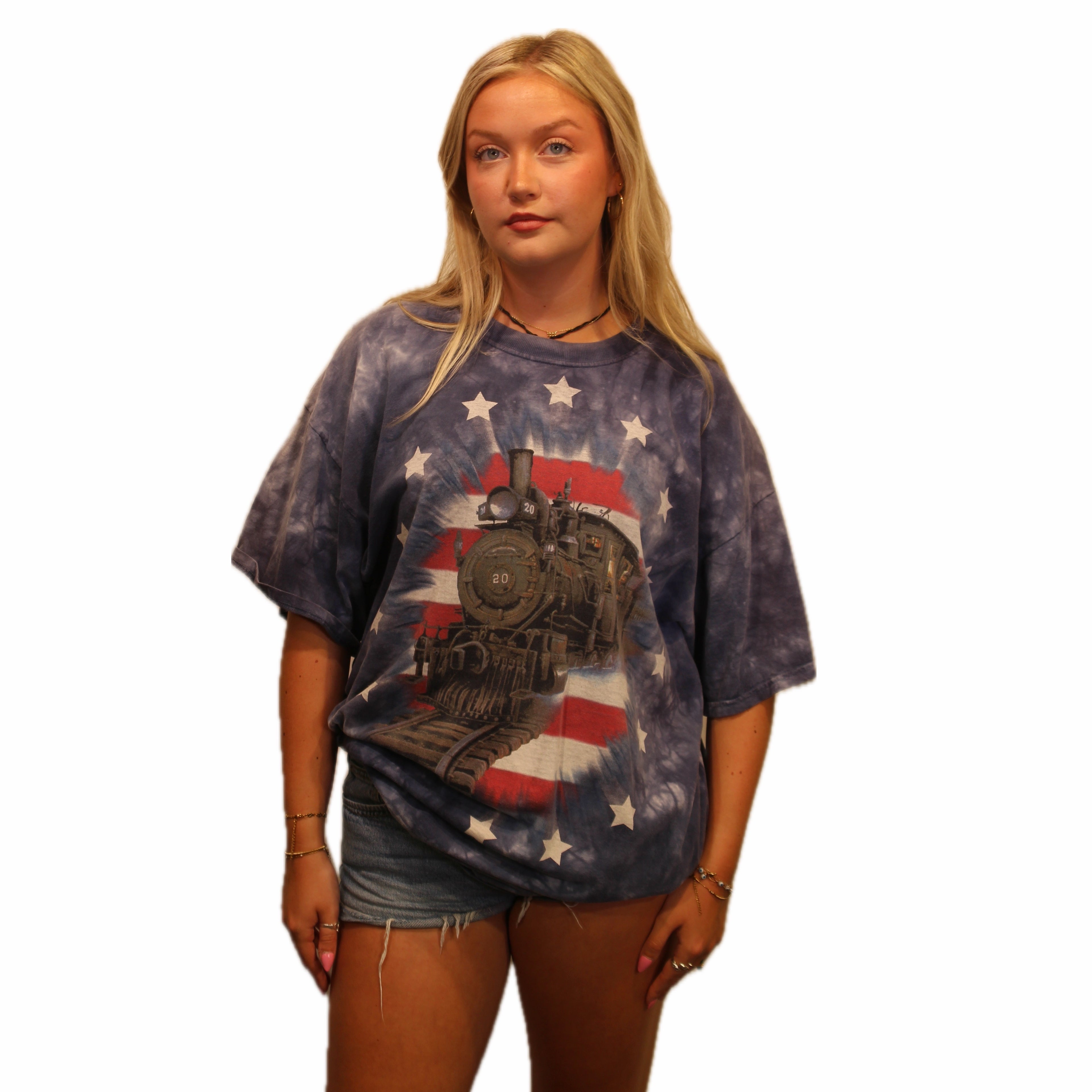 2002 USA Freedom Railroad Train Tee