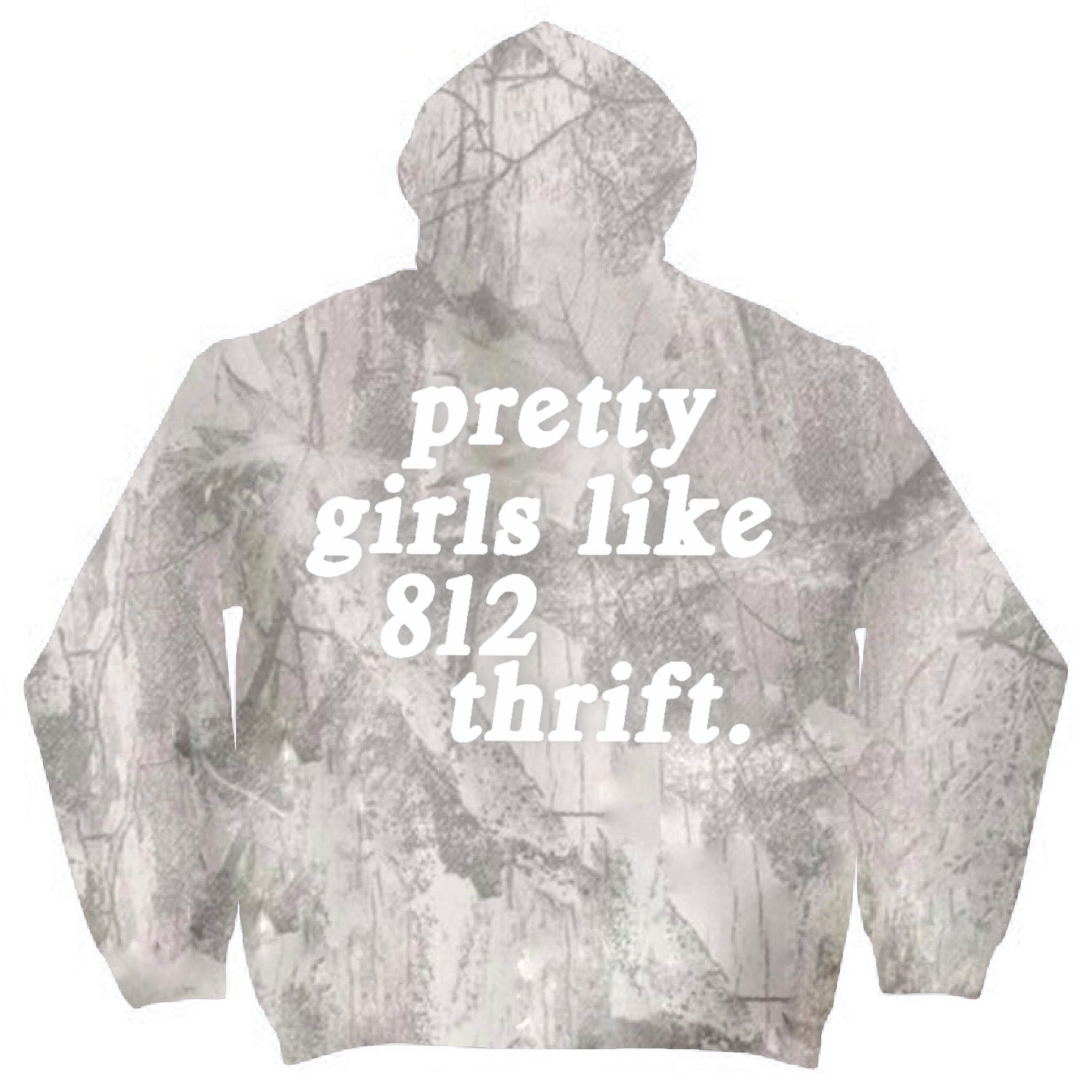 White Camo Pretty Girls Hoodie
