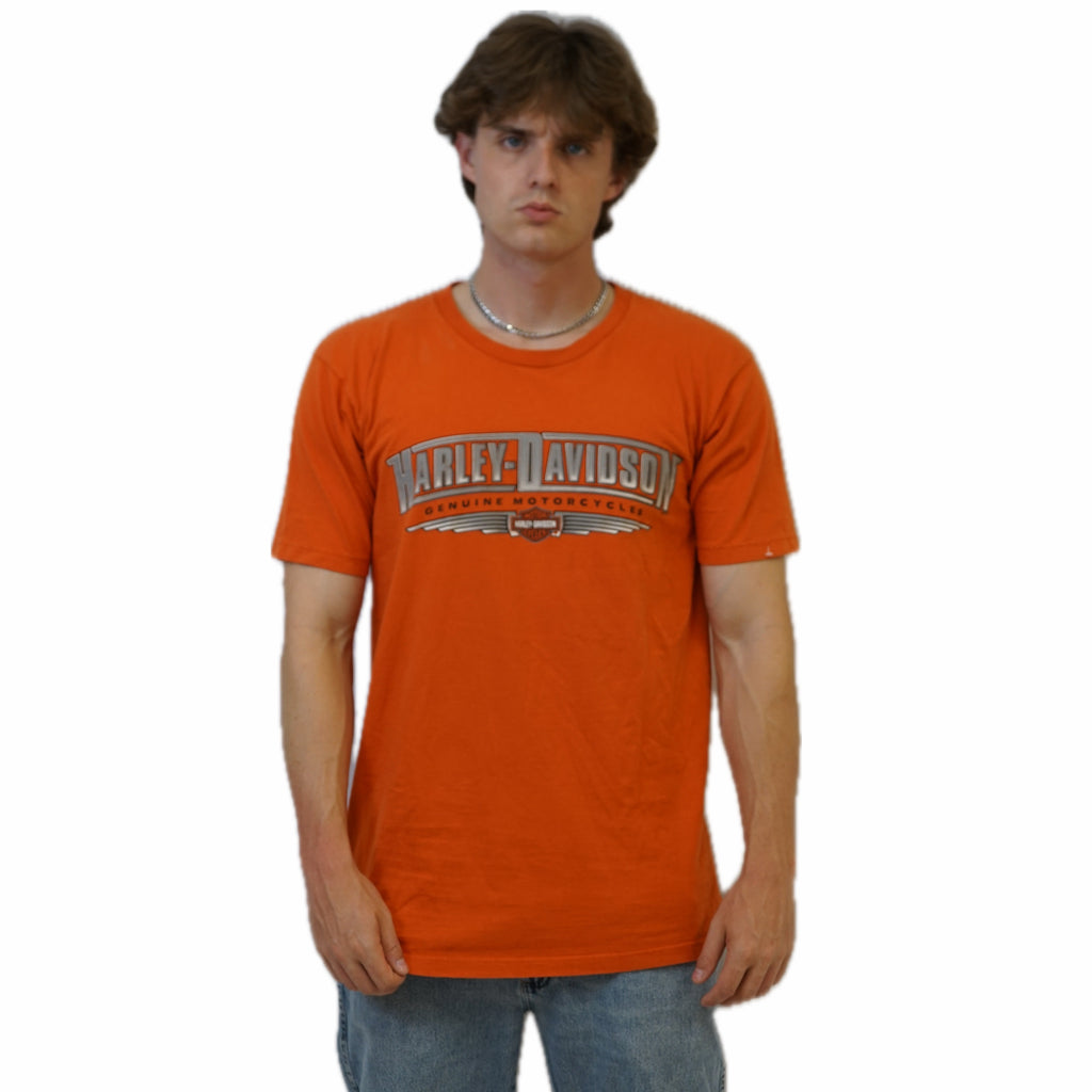 Harley Evansville Buds Orange Tee