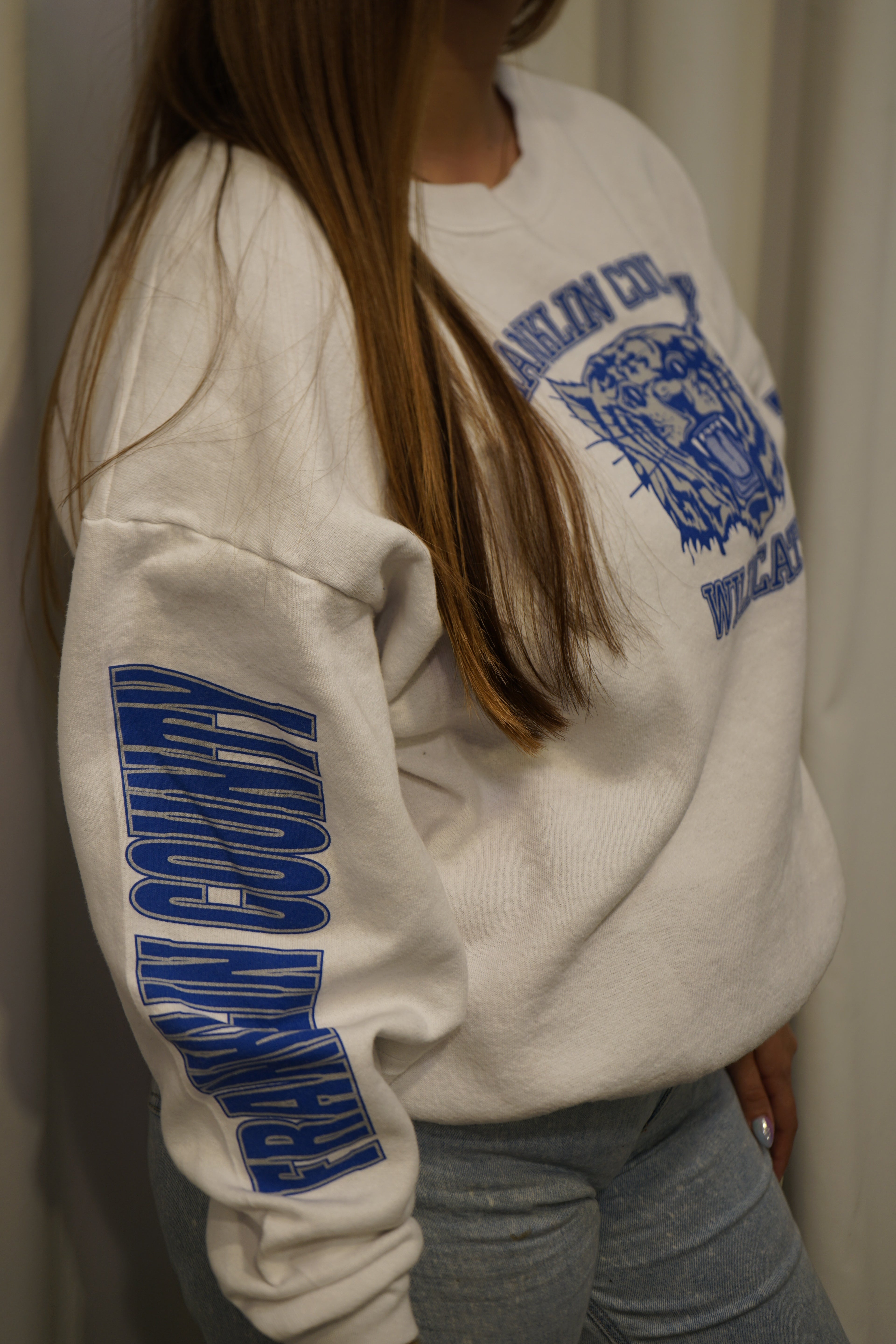 Franklin County Wilcats 90s Crewneck