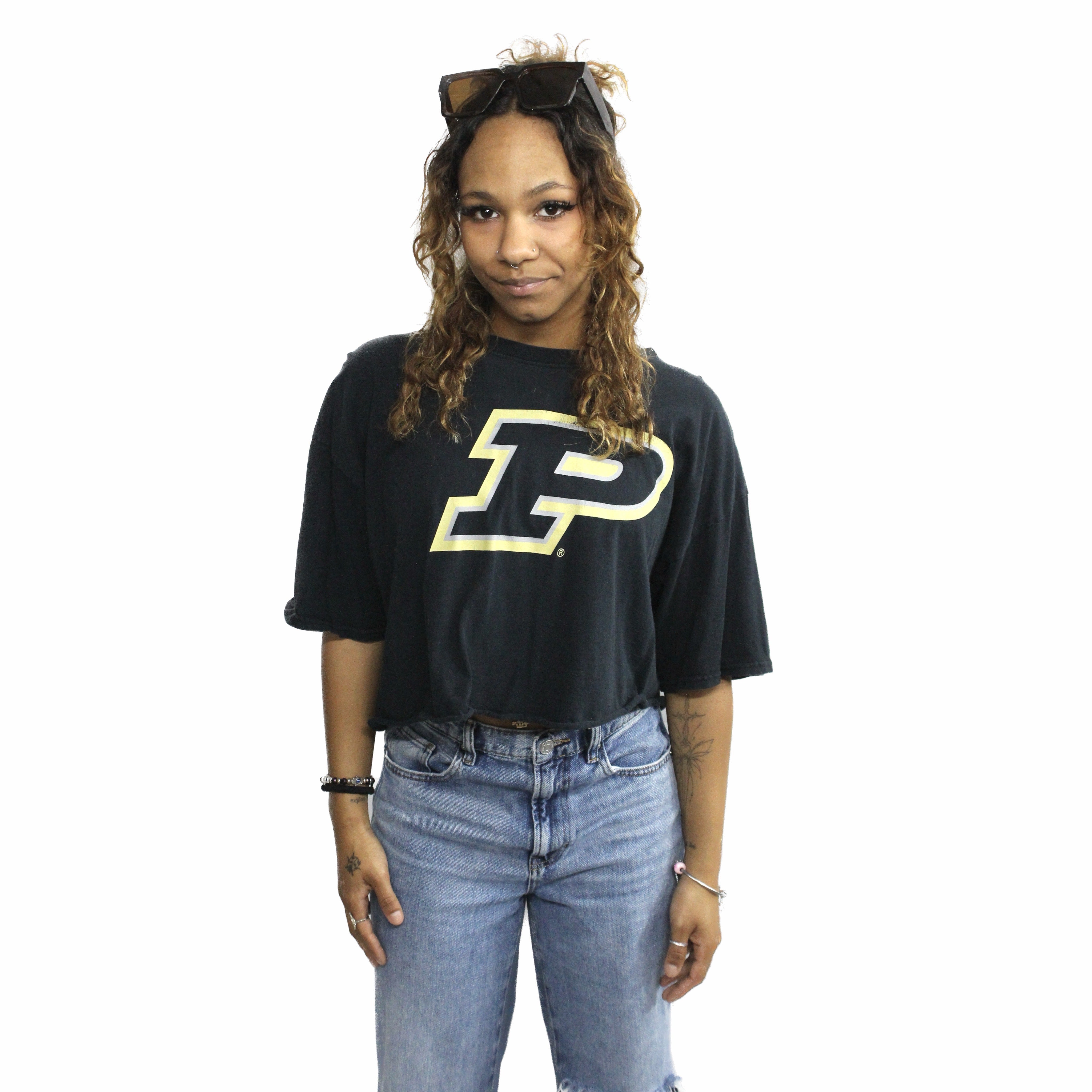 Purdue Cropped Tee