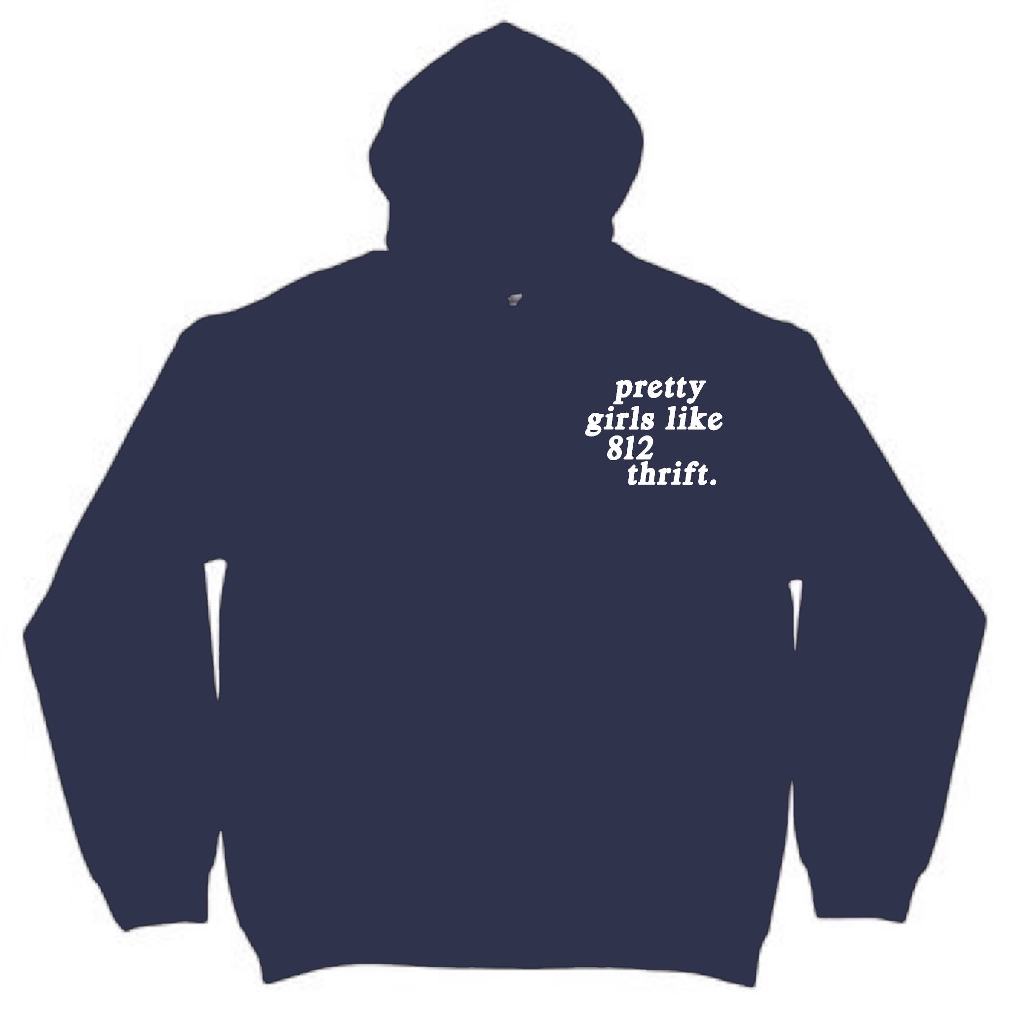 Navy Pretty Girls Hoodie