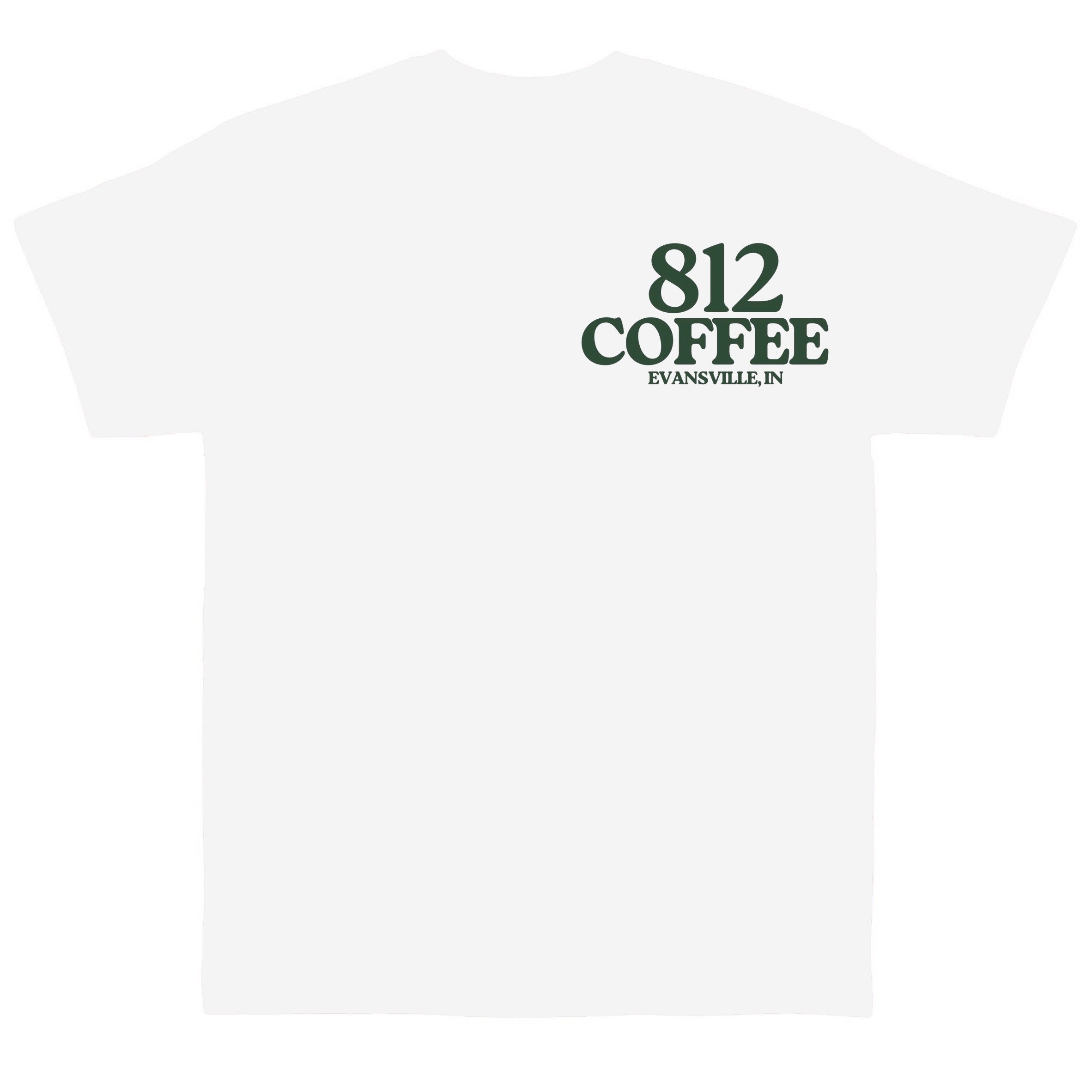 812 Coffee White Tee