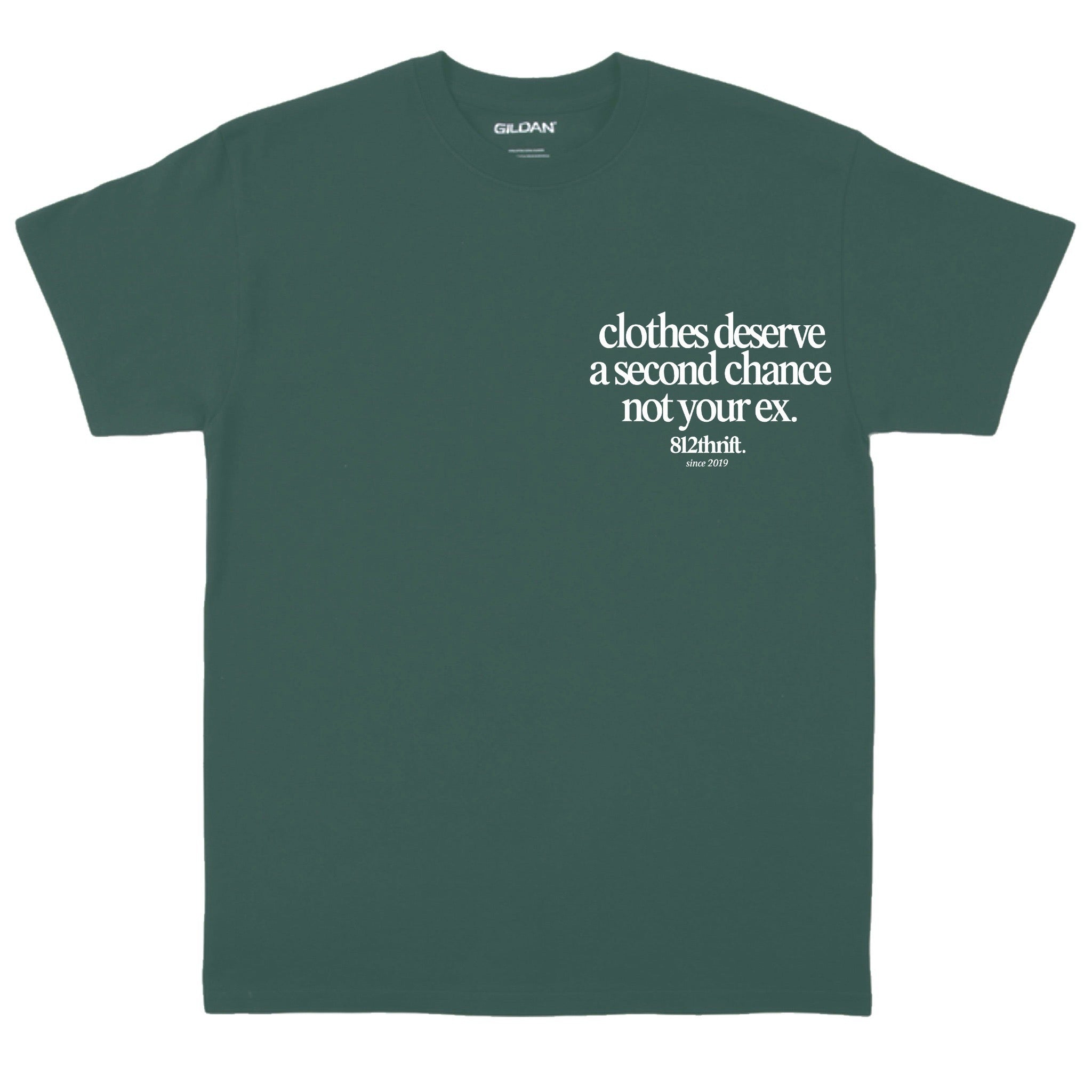 Clothes Deserve A Second Chance Green Tee