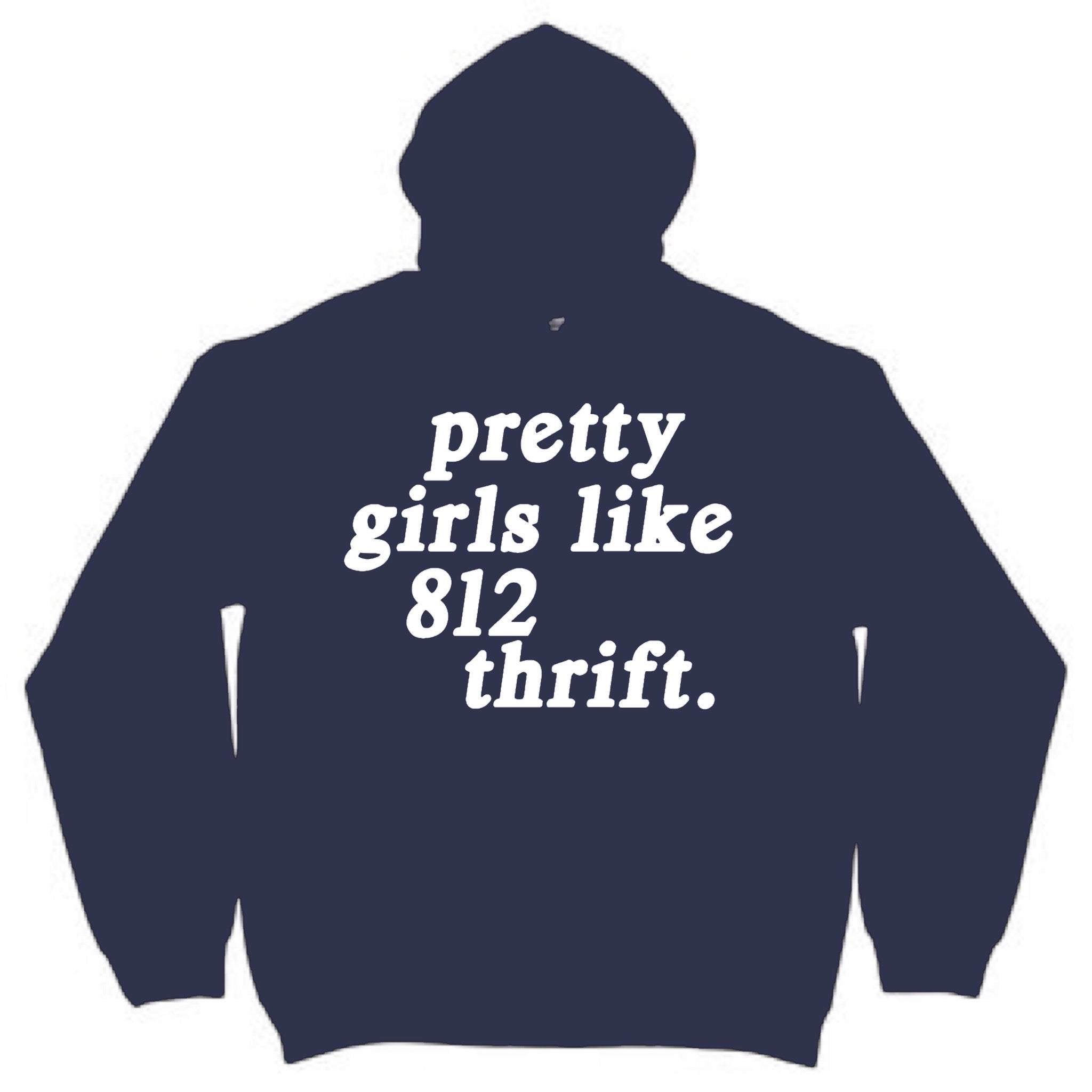Navy Pretty Girls Hoodie
