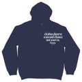 Clothes Deserve A Second Chance Navy Hoodie