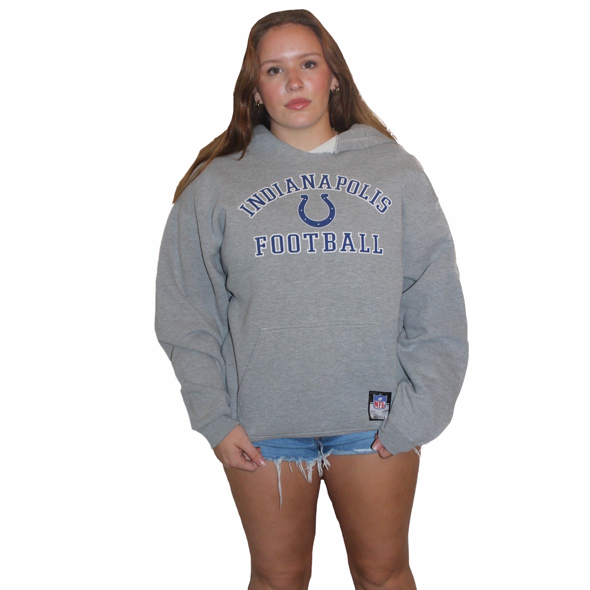 Colts Football Cut Hoodie