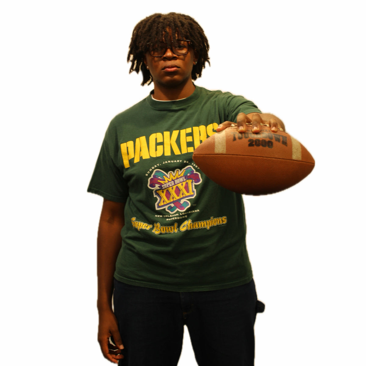 Green Bay Packers 97 Super Bowl Logo Tee