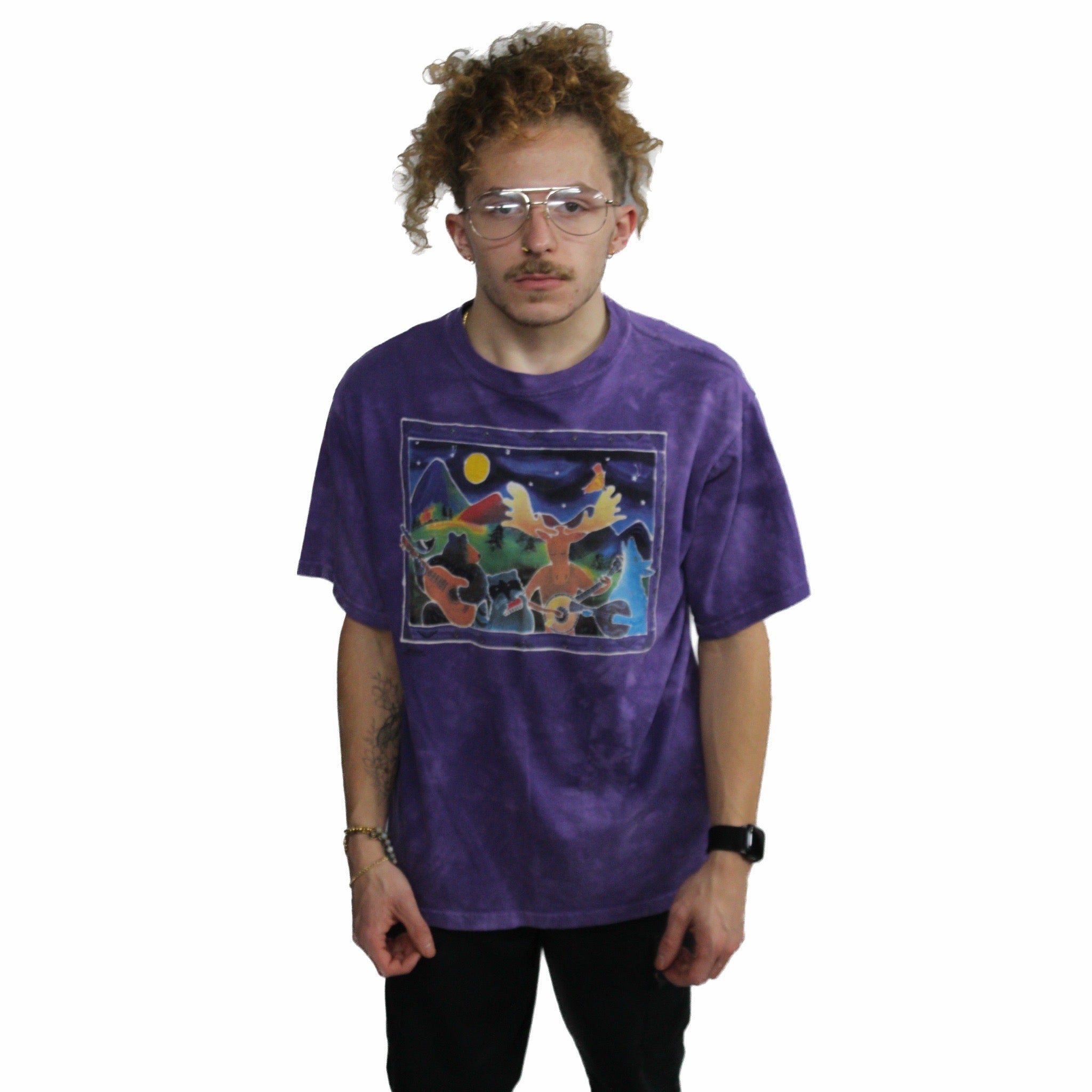 The Mountain Vintage Purple Tee