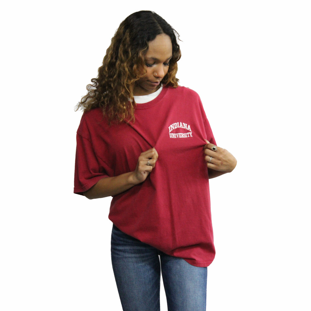 IU Vintage Chest Logo Tee