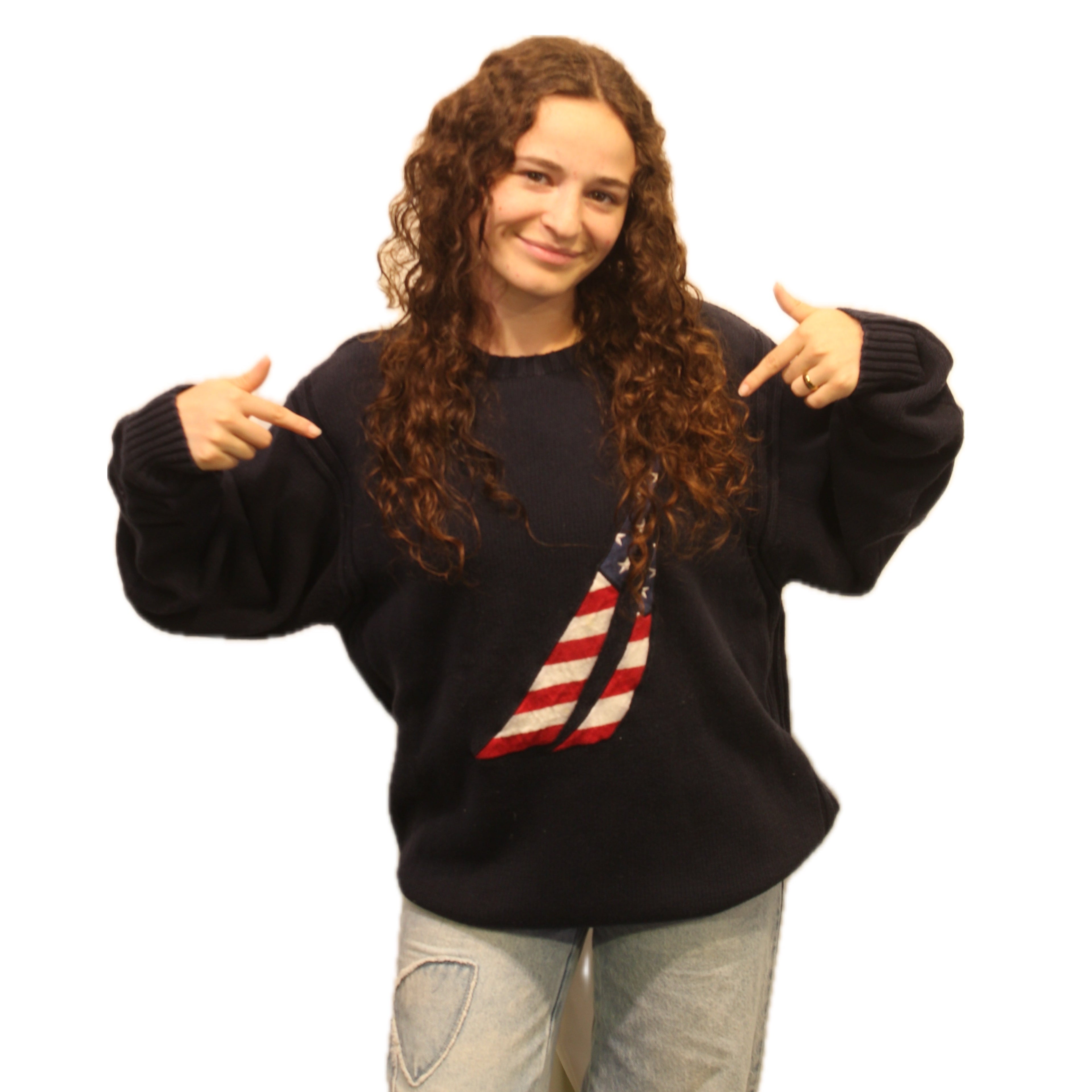 Vintage 00s Nautica Flag Sweater