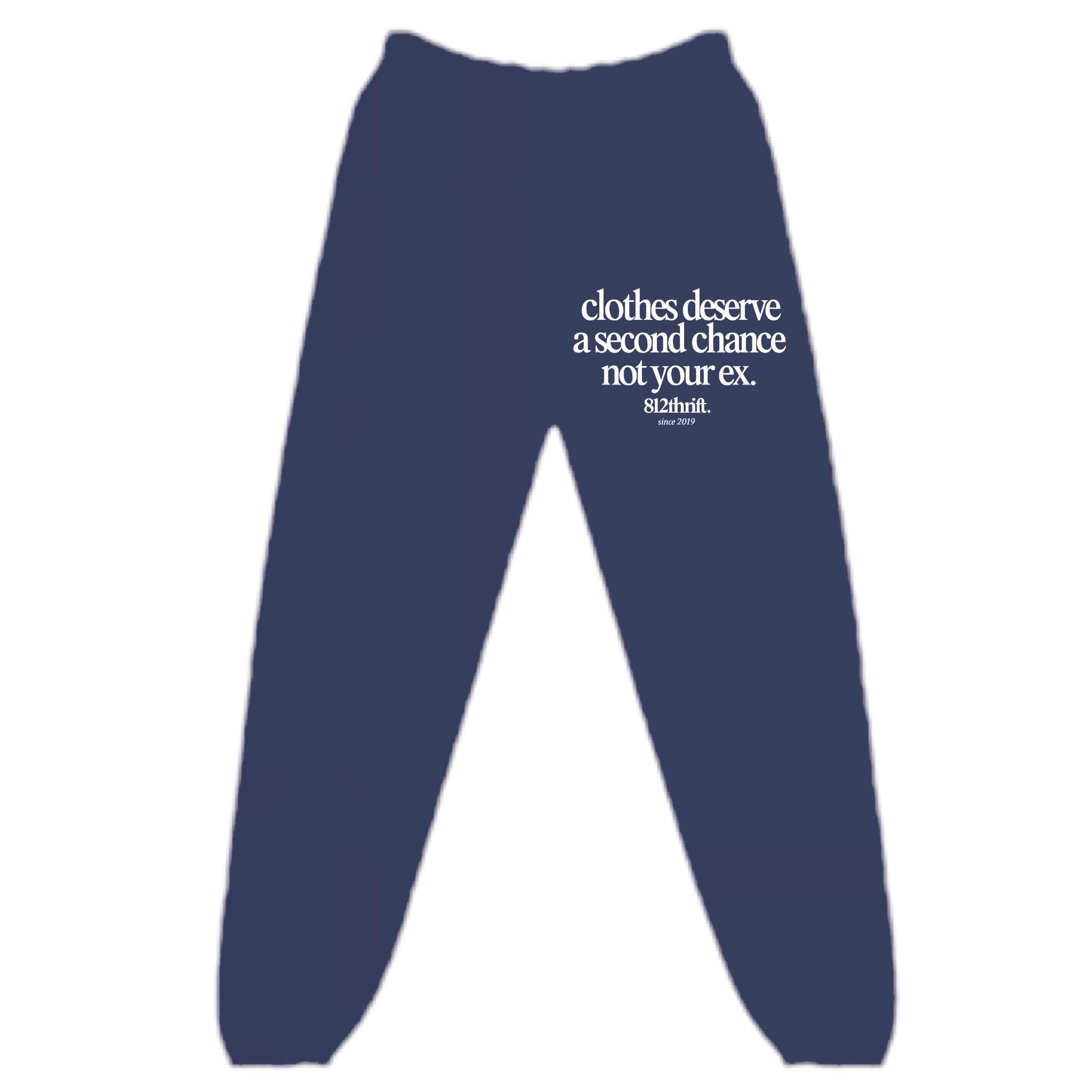 Clothes Deserve A Second Chance Navy Sweatpants