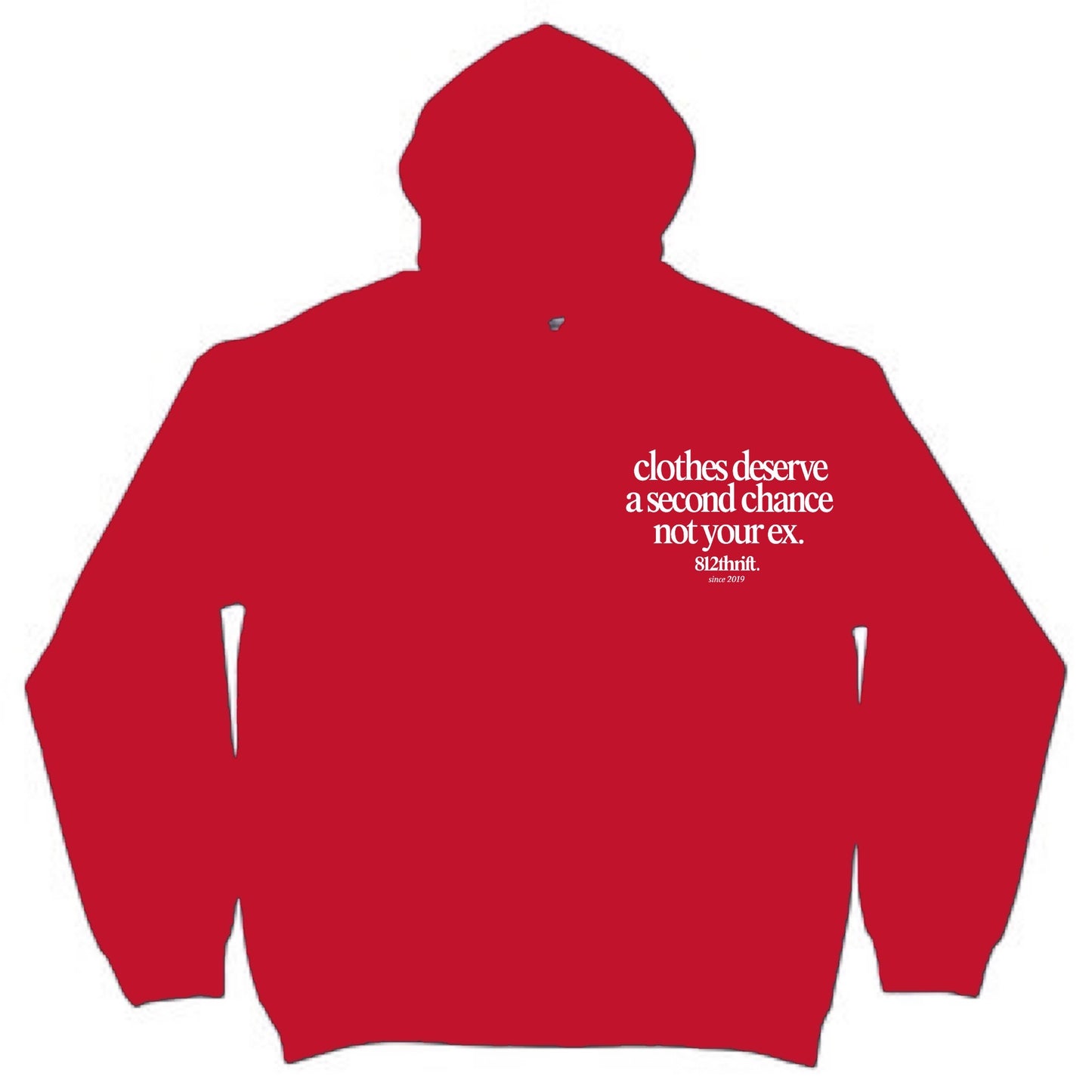 Clothes Deserve A Second Chance Red Hoodie