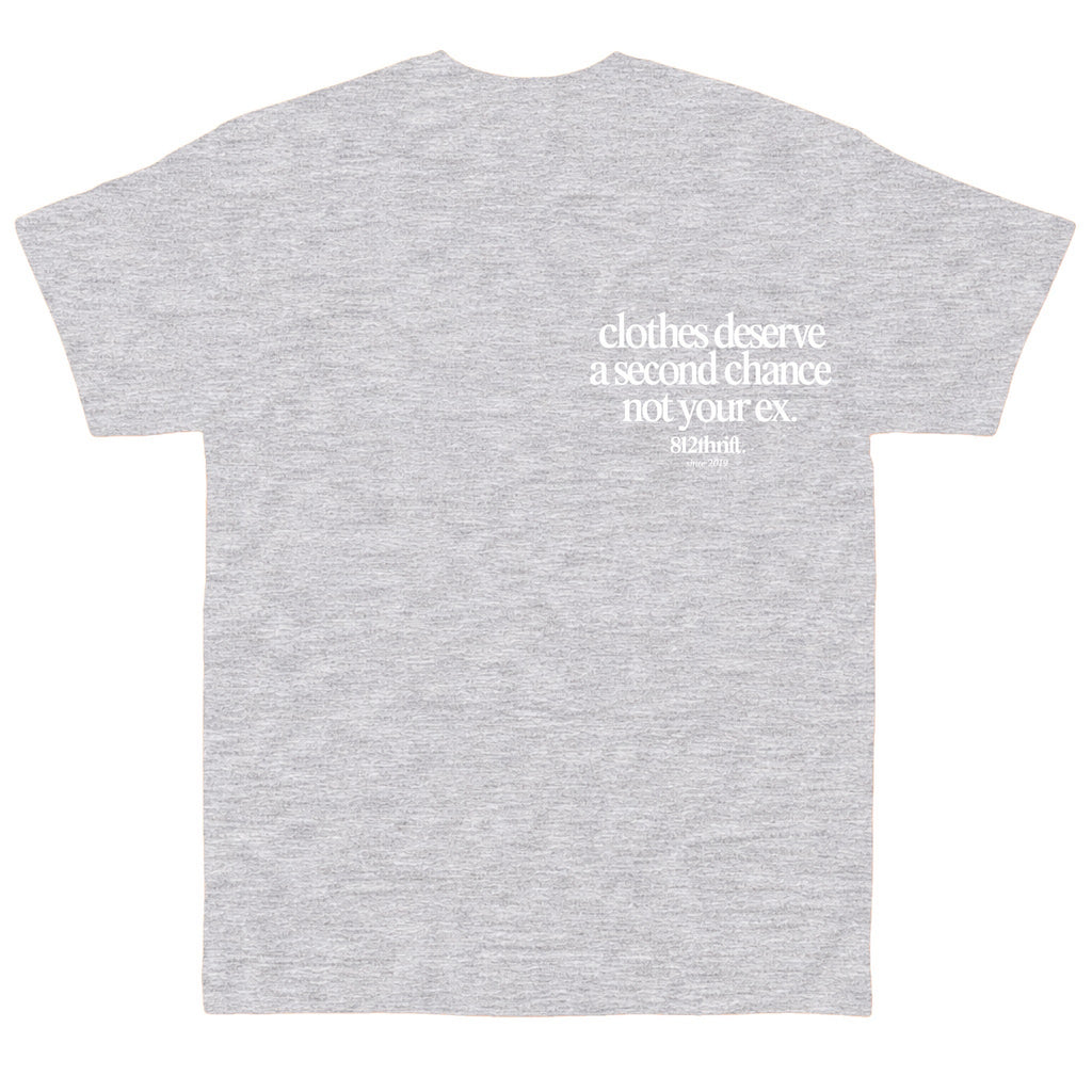 Clothes Deserve A Second Chance Gray Tee