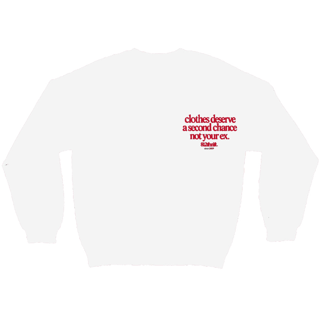 Clothes Deserve A Second Chance White Crewneck