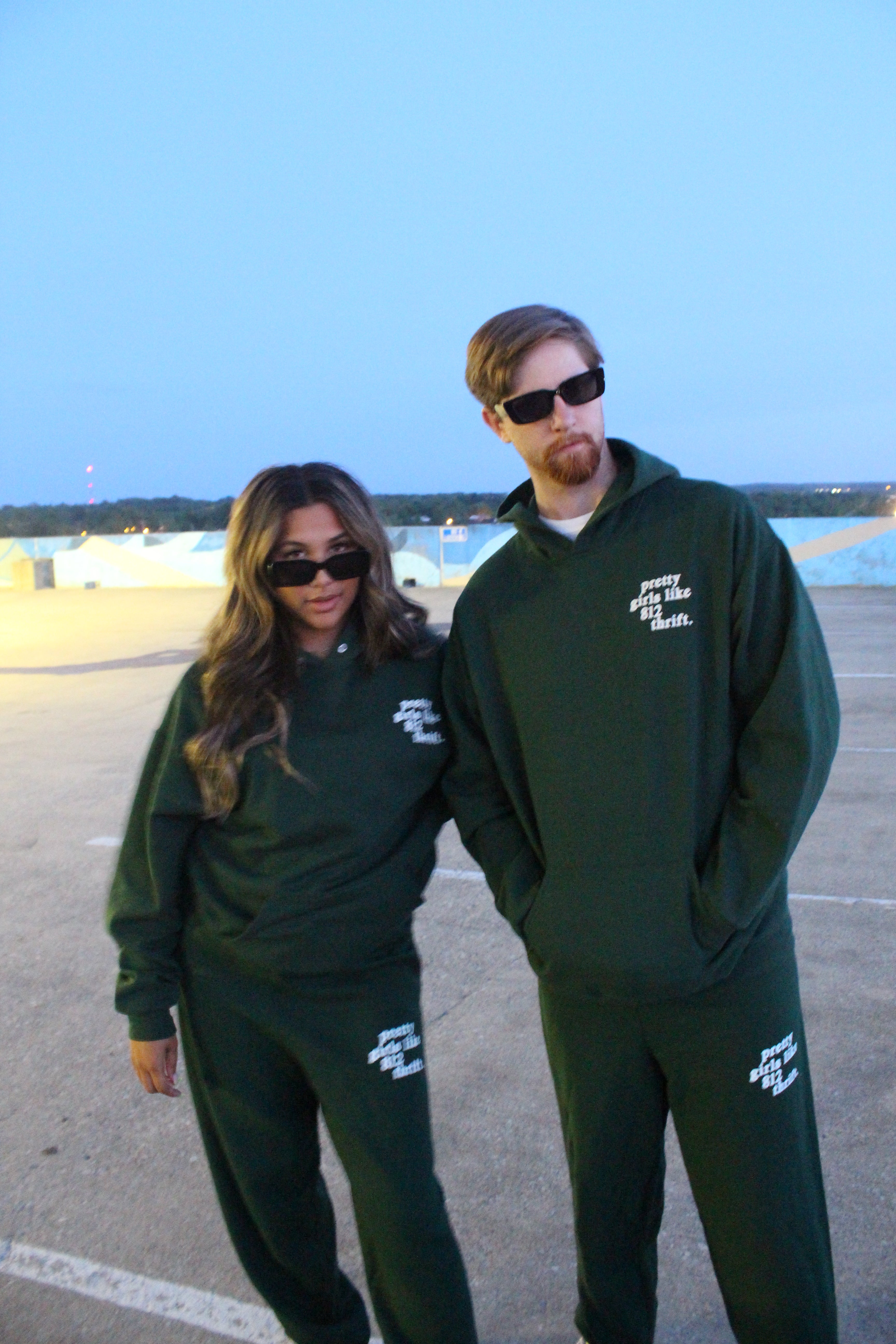 Green Pretty Girls Hoodie