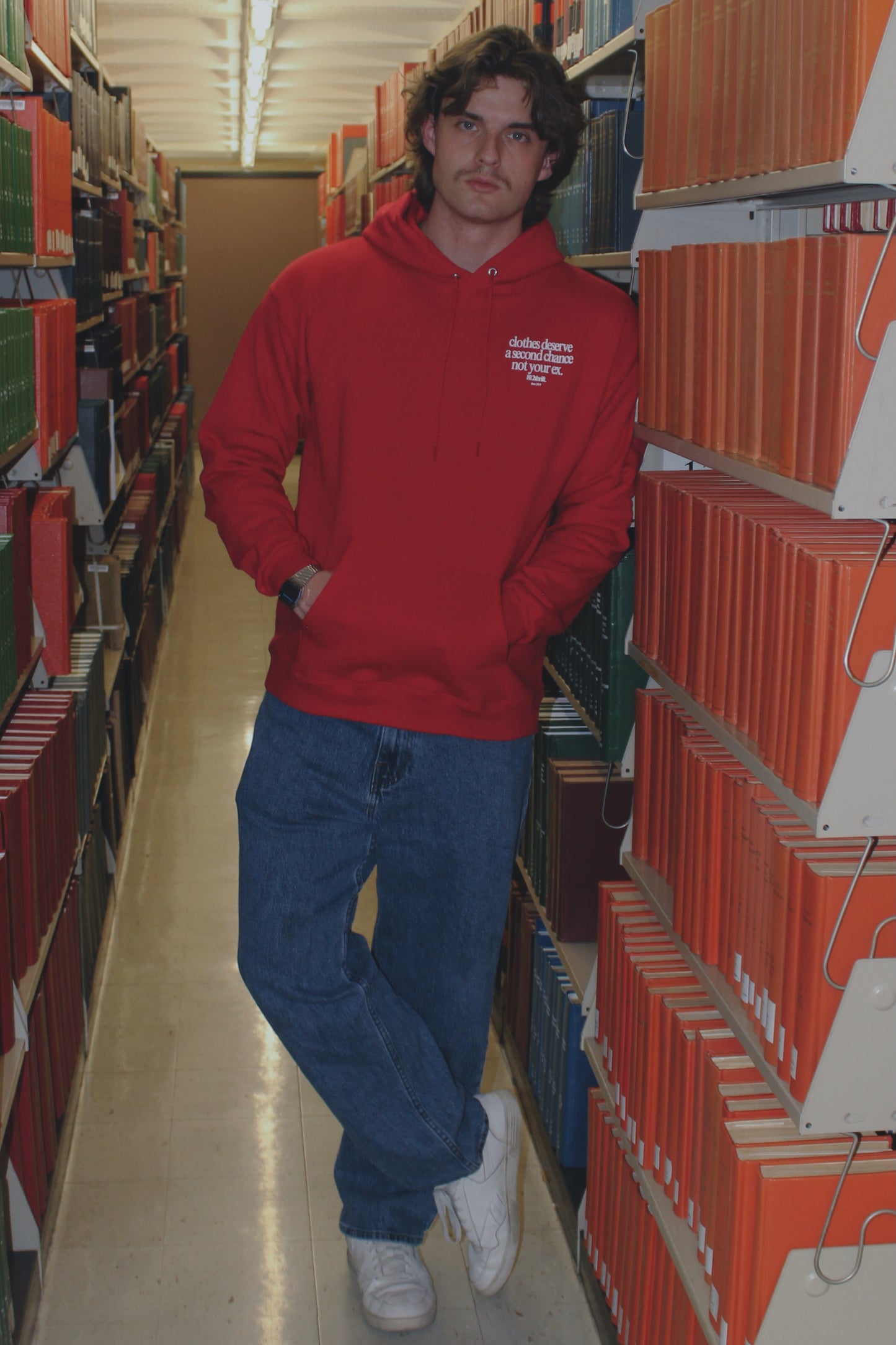 Clothes Deserve A Second Chance Red Hoodie