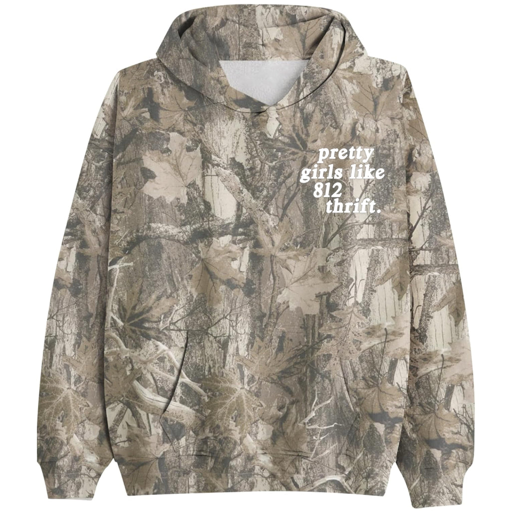 Light Brown Camo Pretty Girls Hoodie