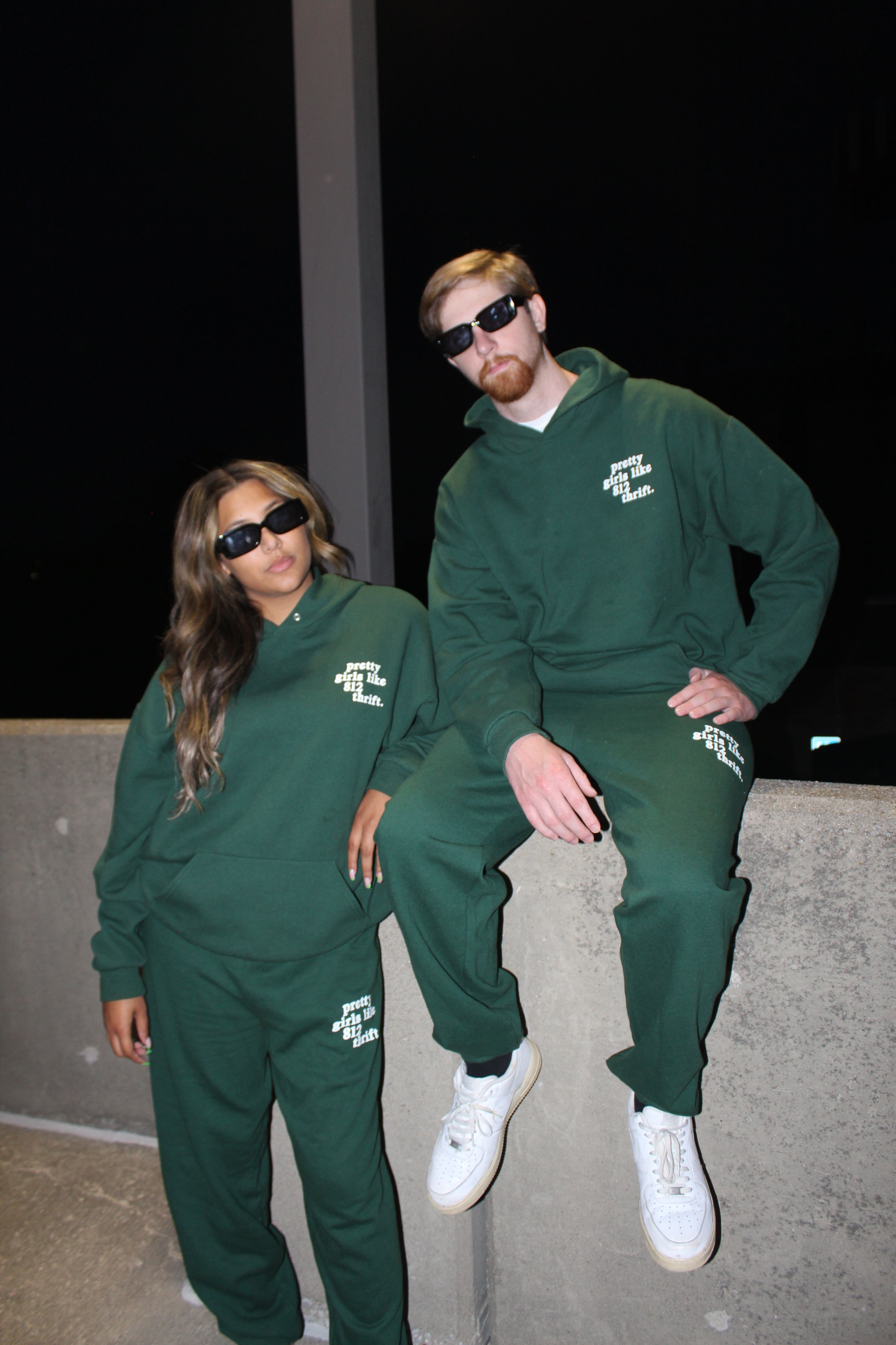 Green Pretty Girls Hoodie