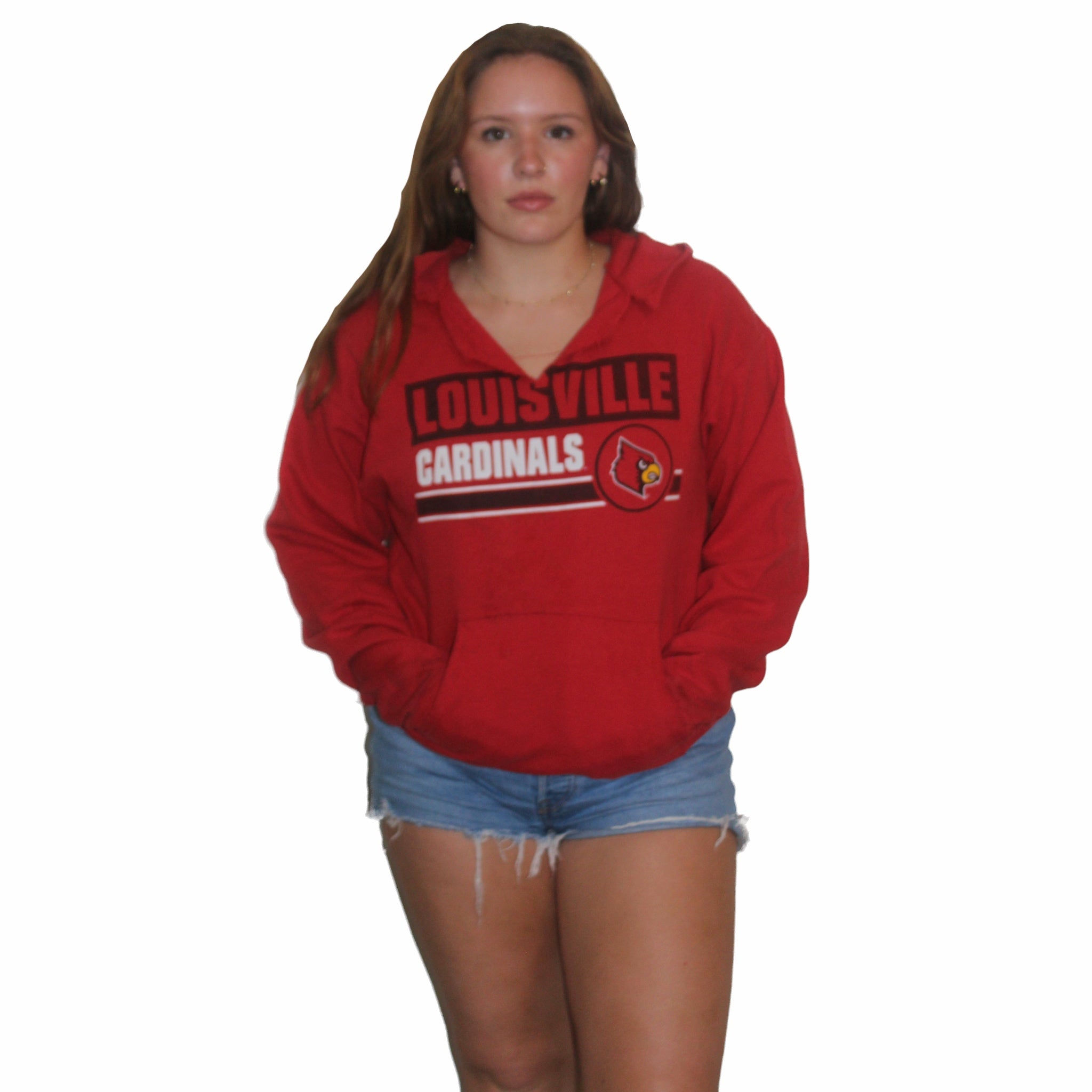 Louisville Cardinals Ripped Hoodie