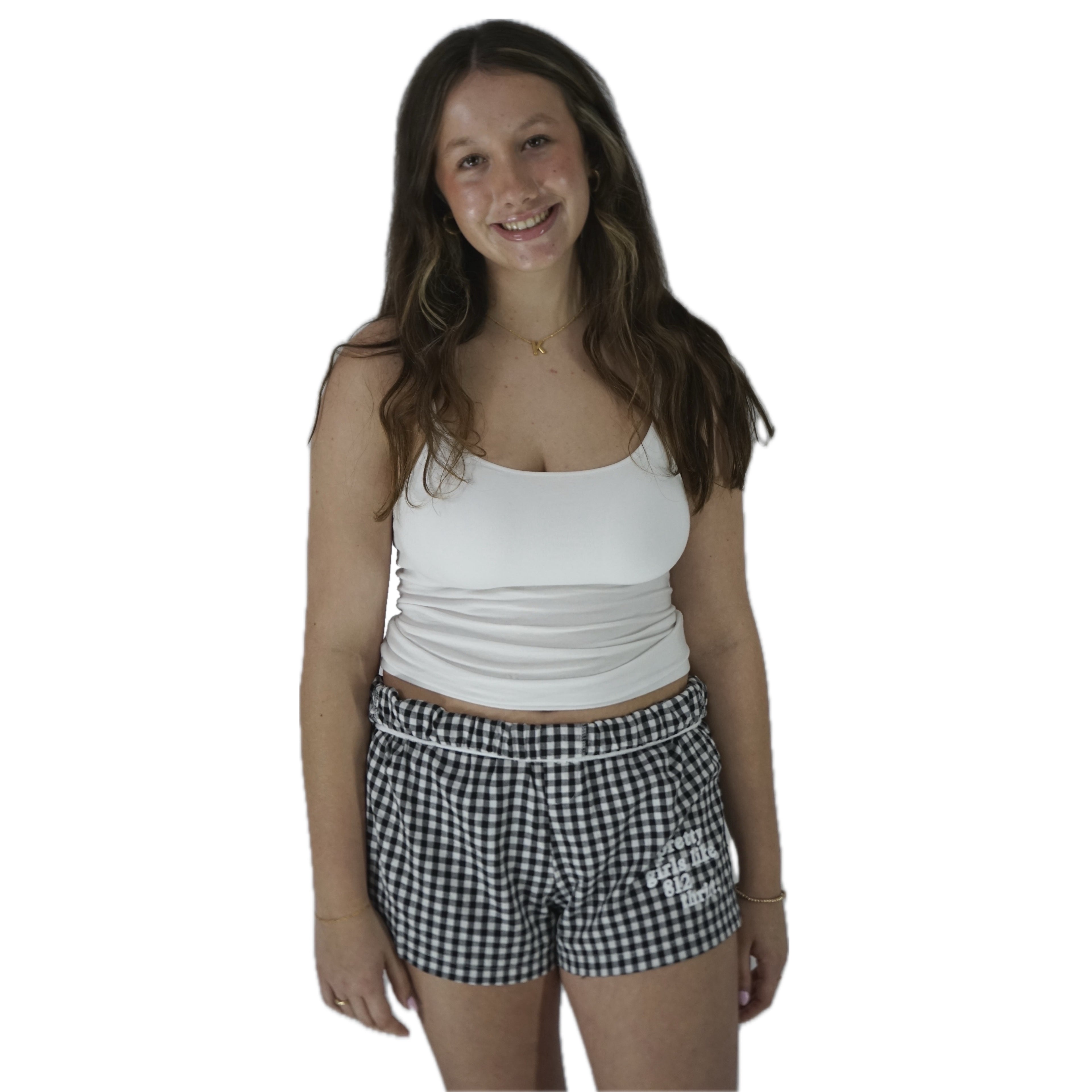 812 Pajama Shorts (Black & White)