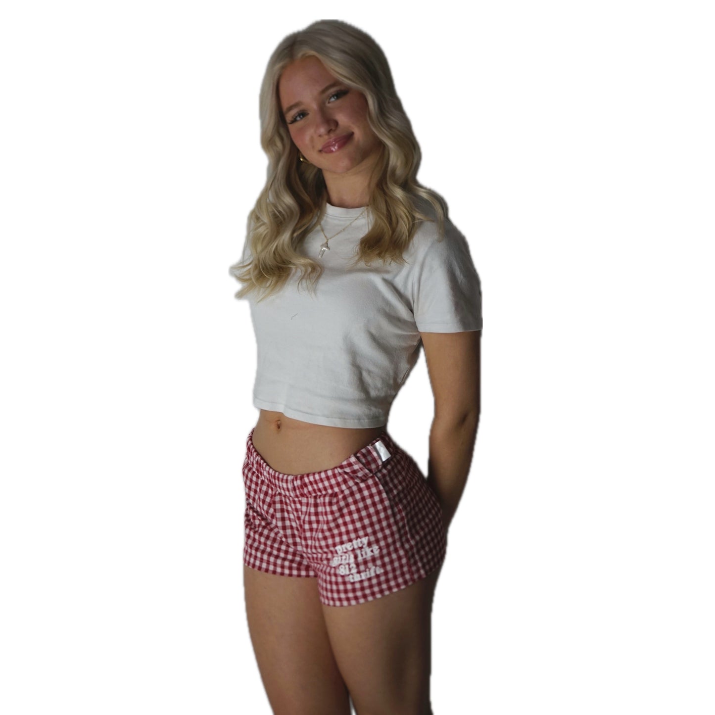 812 Pajama Shorts (Red & White)