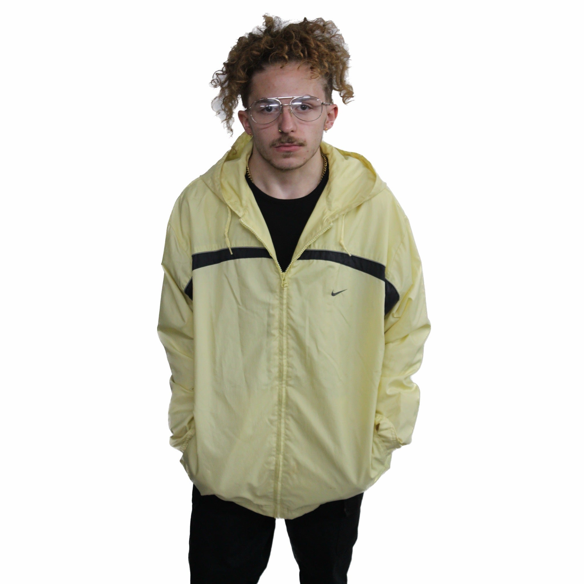 Nike Vintage Yellow Rain Jacket