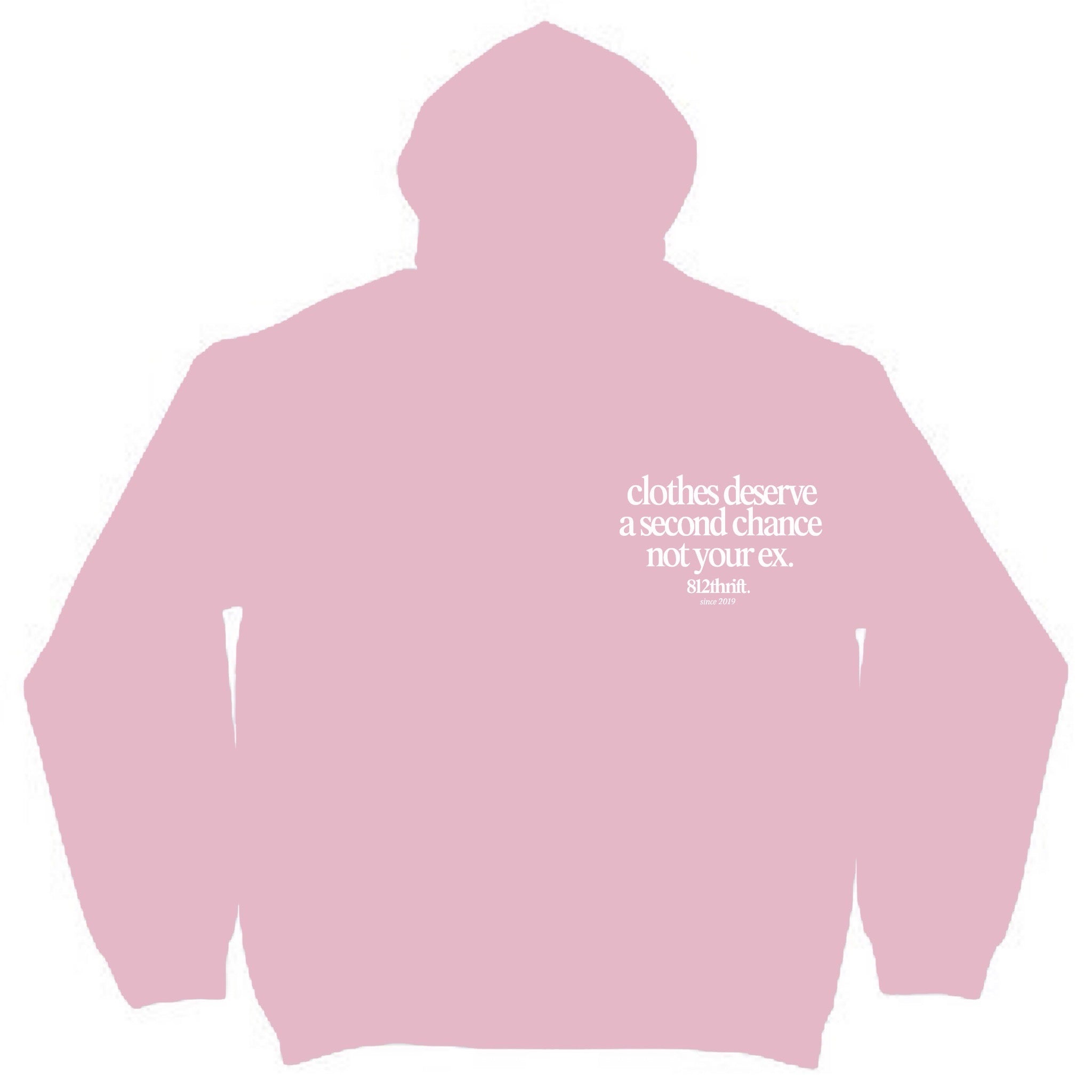 Clothes Deserve A Second Chance Pink Hoodie