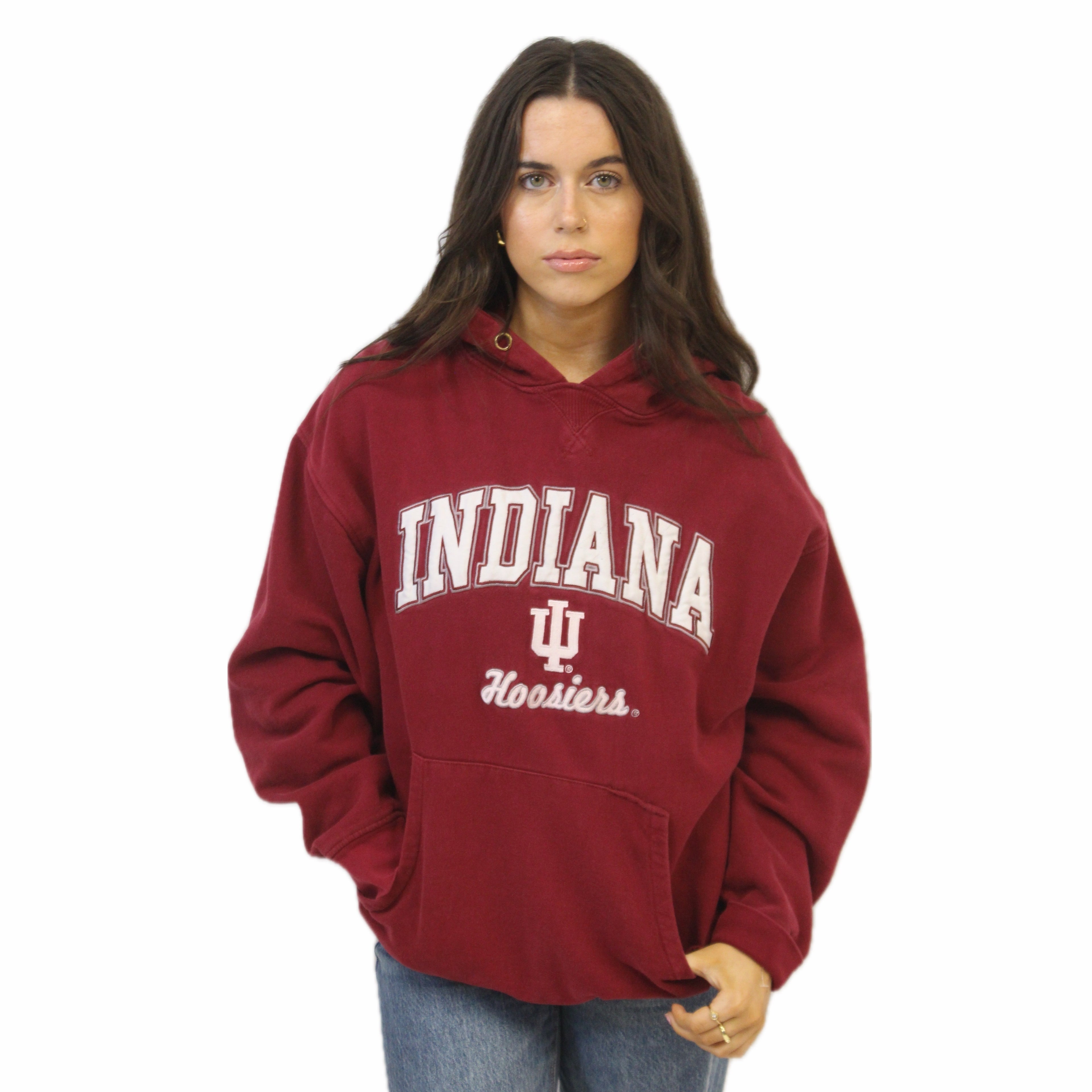 Indiana Vintage Crimson Hoodie