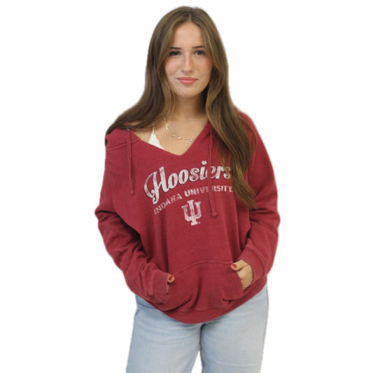 Indiana Cut Neck Women's Hoodie