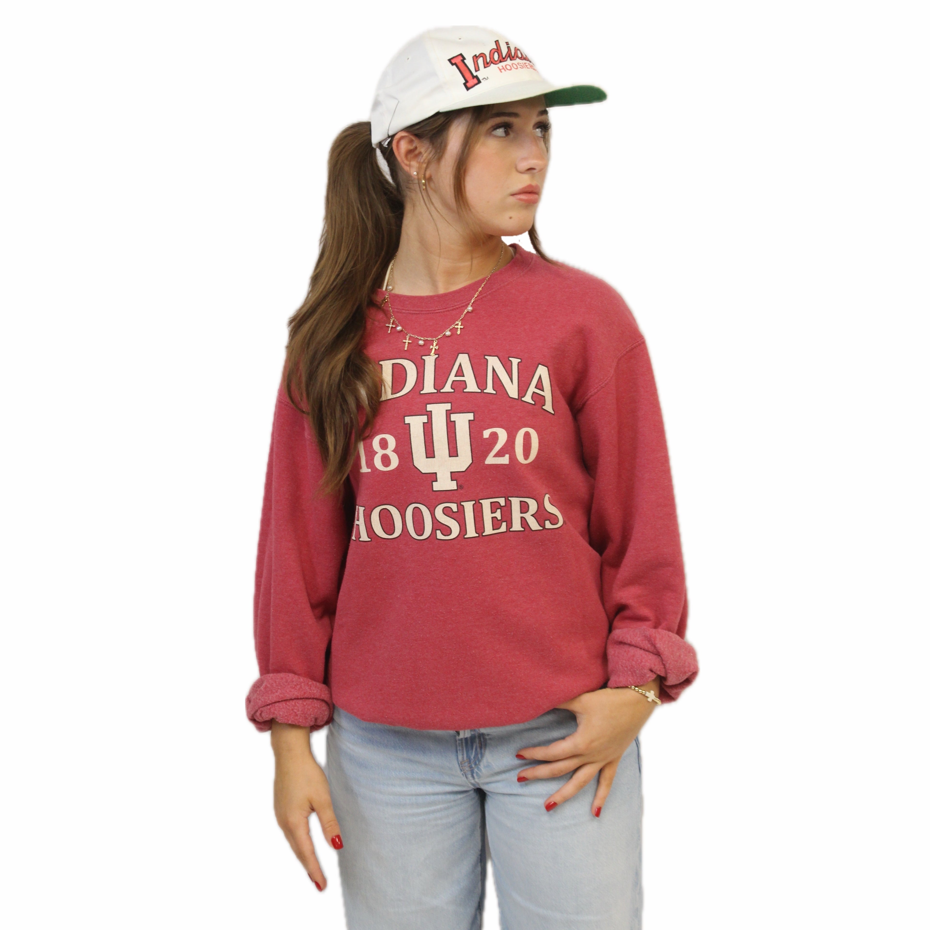 Indiana 00s Heather Crewneck
