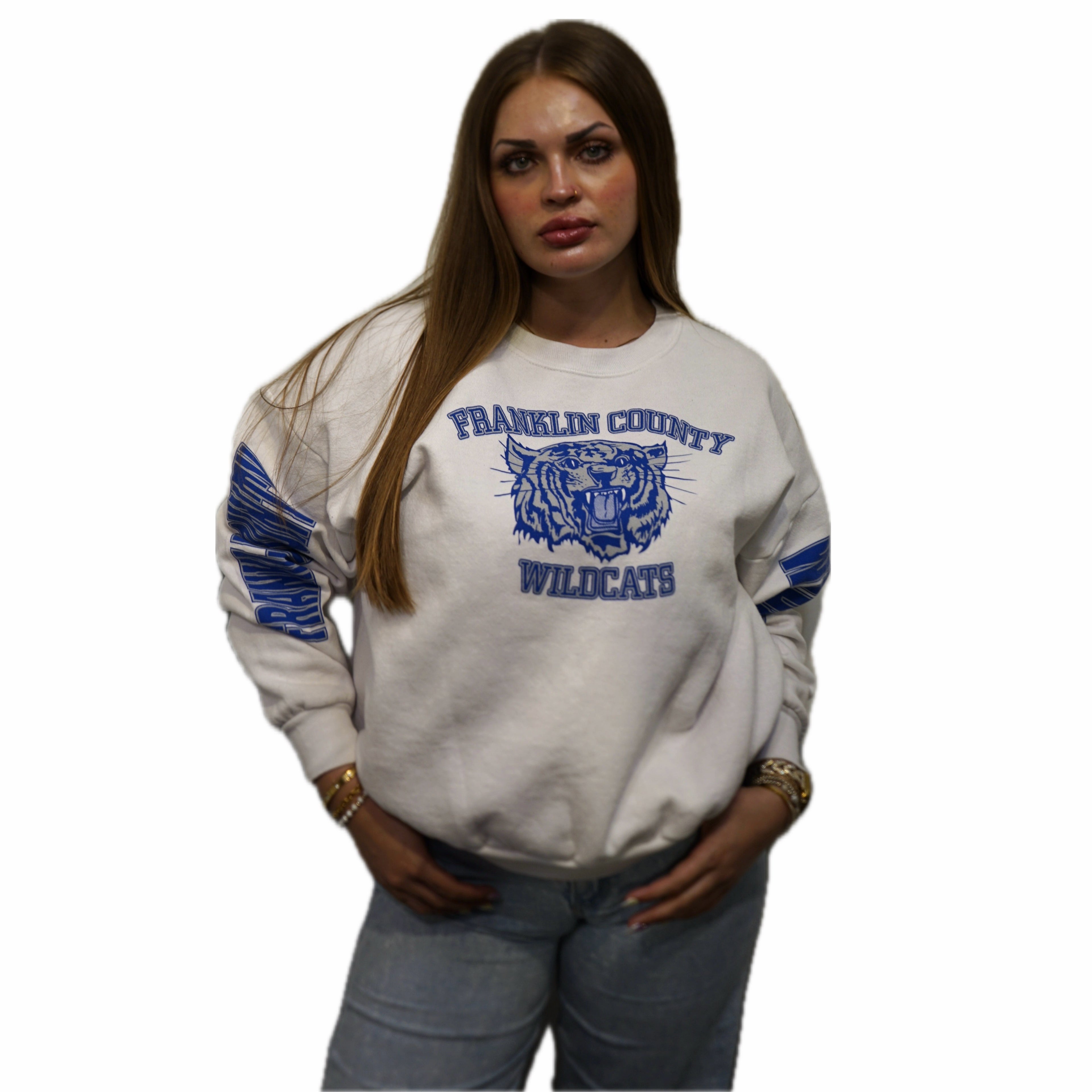 Franklin County Wilcats 90s Crewneck