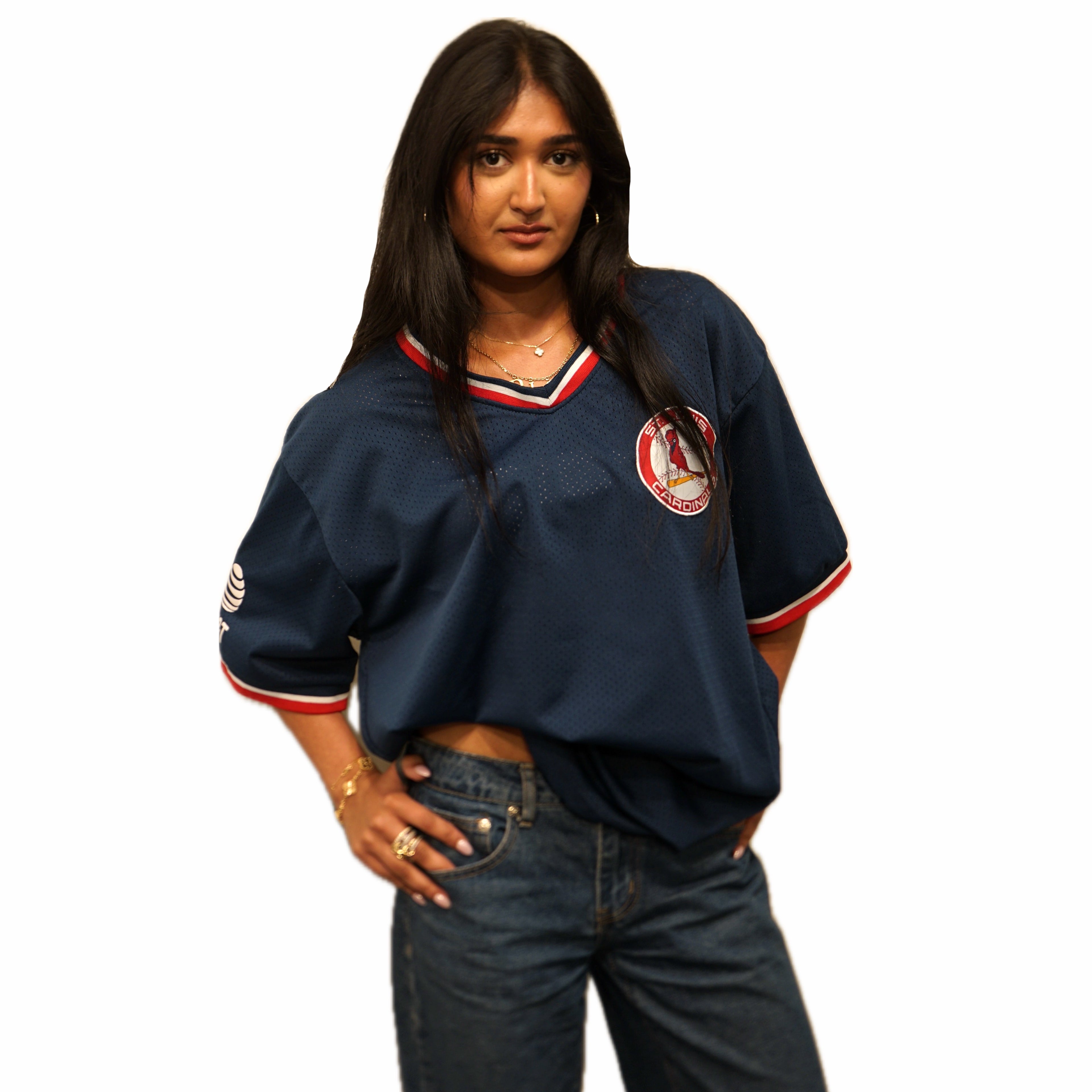 St. Louis Cardinals Navy 80s Jersey